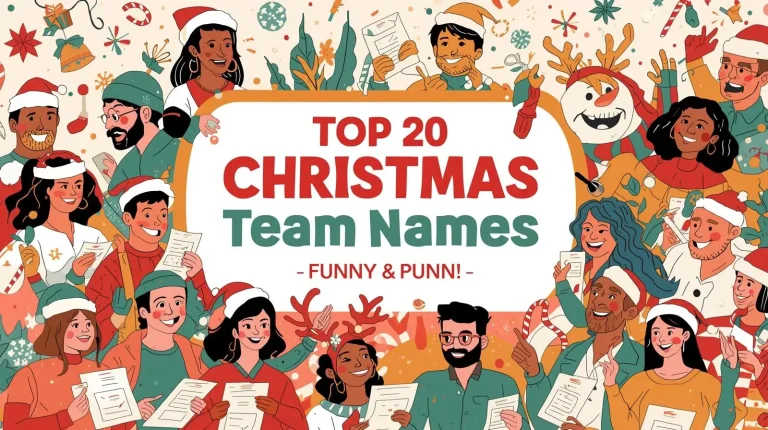 Top 20 Christmas Team Names​​ Quizzes - The Funny and the Punny