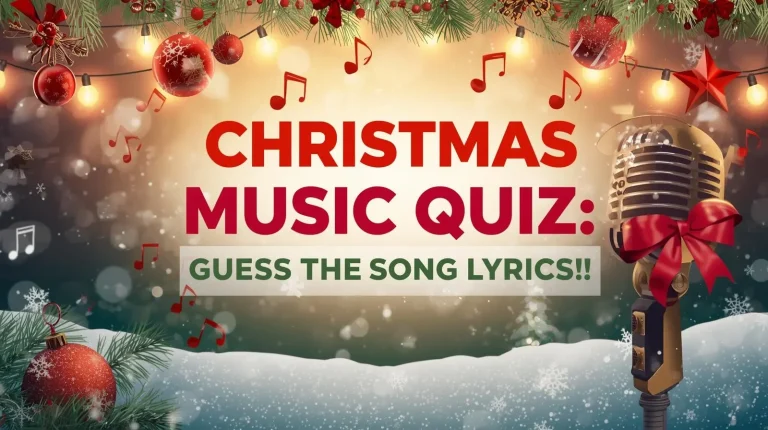 10 Christmas Music Quiz__ Guess the Christmas Song Lyrics!