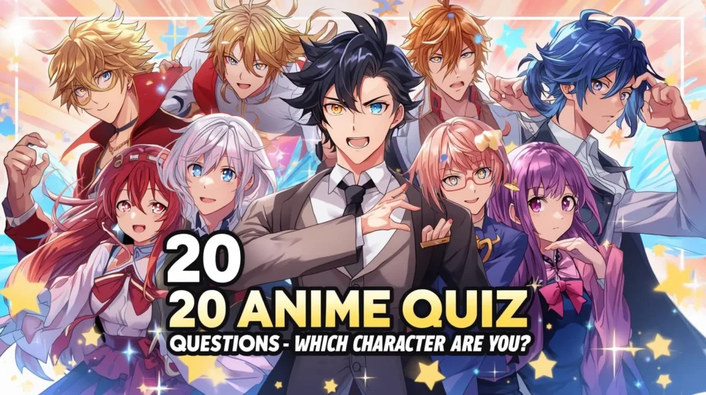 20 Anime Quiz Question: What Anime Characters are You? 11 Easy 20 Anime Quiz Questions for Fans (Trivia with Answers)
