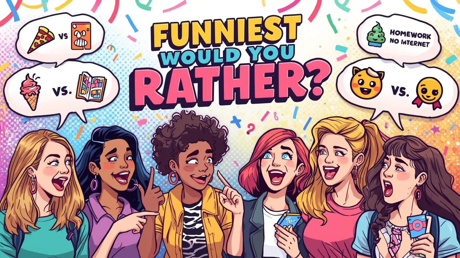 Funiest Would You rather Questions Random Game for Teen