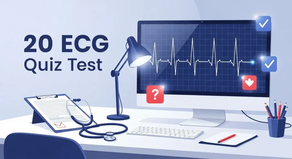 20 ECG Quiz Test: Electrocardiogram Interpretation Tests Questions 11 20 ECG Quiz Test